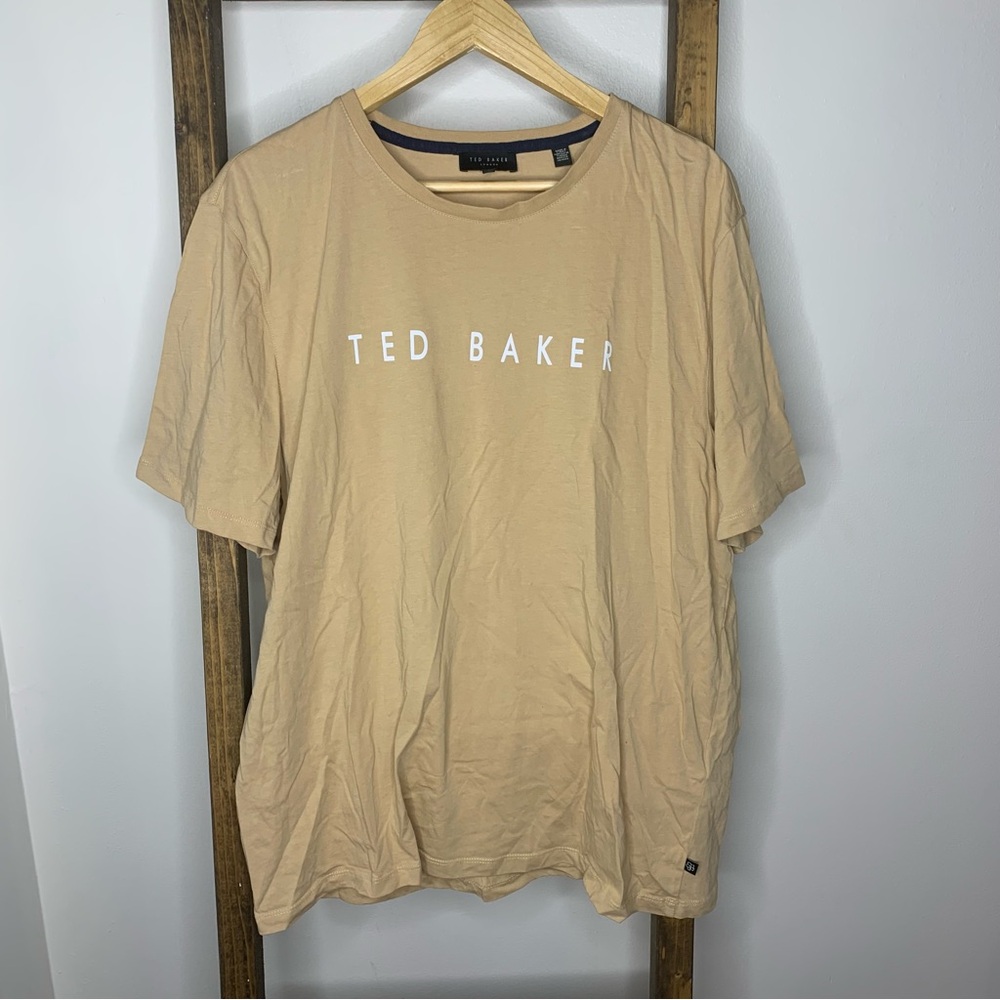Ted Baker Mens Tan Logo T-Shirt